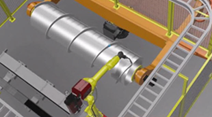 Fabrication Robot Workcell Programmer for Industrial Equipment